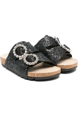 MONNALISA Glitter-embellished sandals
