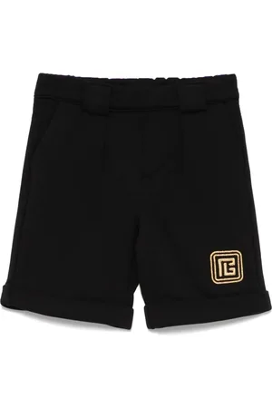 Balmain Logo-embroidered track shorts