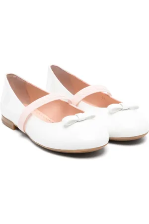 Dolce & Gabbana Bow-detail leather ballerinas