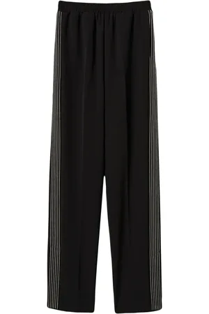 Twin-Set Embroidered cr??pe track pants