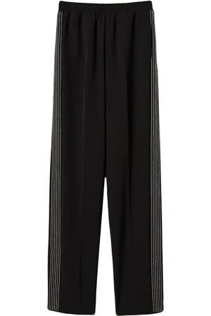 Twin-Set Embroidered crêpe track pants