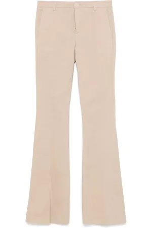 Twin-Set Flared twill trousers