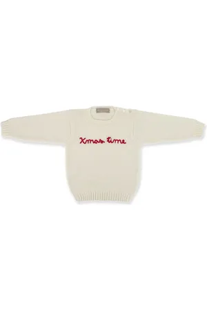 LA STUPENDERIA Slogan-embroidered sweater