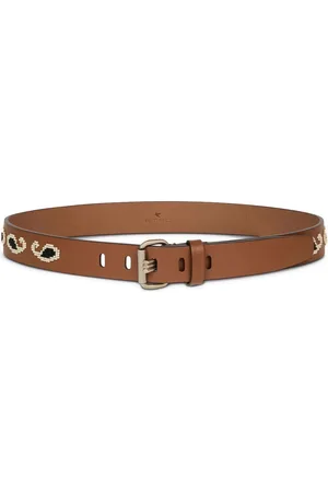 Etro Paisley-beaded belt