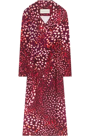 DRIES VAN NOTEN Polka dot-print coat