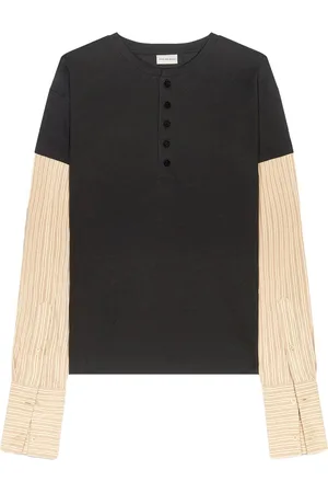DRIES VAN NOTEN Contrast-sleeves T-shirt