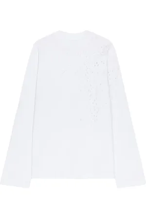 DRIES VAN NOTEN Broderie-anglaise T-shirt