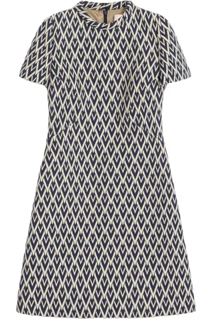 VALENTINO GARAVANI Toute La V jacquard mini dress
