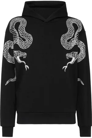 Philipp Plein Crystal-snake hoodie