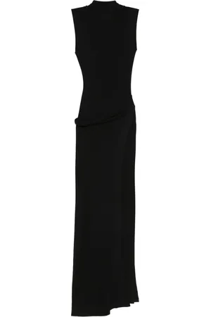 AYA MUSE Attached-scarf midi dress