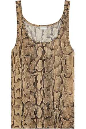 DRIES VAN NOTEN Python-print tank top