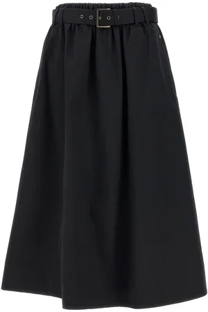 Brunello Cucinelli Belted midi skirt
