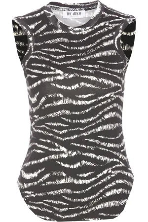 The Attico Zebra-print top