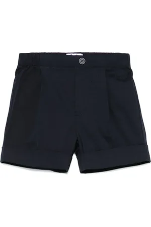 Il gufo Logo-embroidered shorts