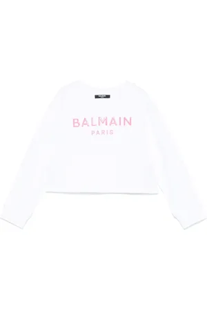 Balmain Rubberised-logo sweatshirt