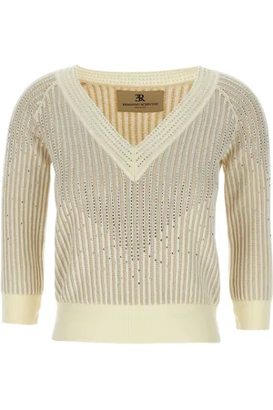 ERMANNO SCERVINO Rhinestone-embellished jumper