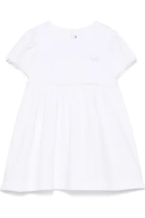 Il gufo Logo-embroidered dress