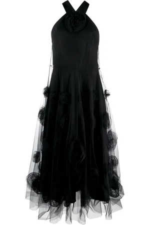 Viktor & Rolf Floral-motif tulle maxi dress