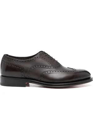 santoni Leather Oxford shoes