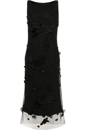 Viktor & Rolf Floral-appliqué dress