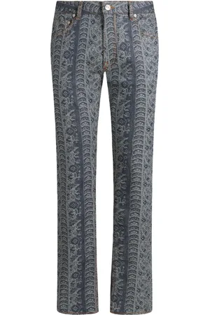 Etro Jacquard paisley jeans