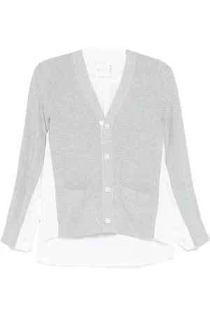 SACAI Panelled-design cardigan