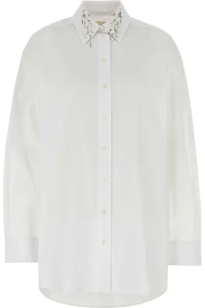 Givenchy Sequin-collar oversize shirt