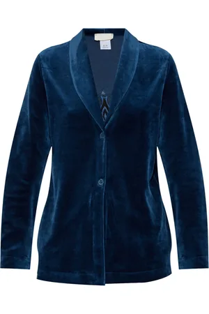 Hanro Embroidered velvet blazer