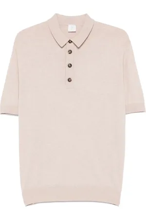 ELEVENTY Mélange-effect polo shirt