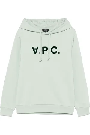 A.P.C. Flocked-logo hoodie