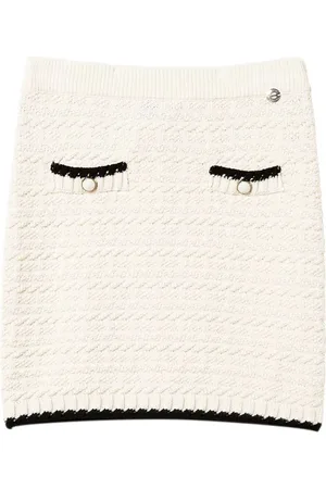Twin-Set Jacquard knitted skirt