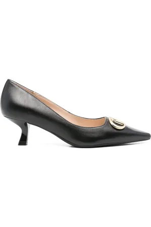 Liu Jo 50mm logo-plaque pumps