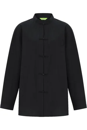 SHANGHAI TANG X Chen Man stand-up collar blouse