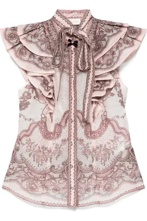 ZIMMERMANN Crush frilled blouse