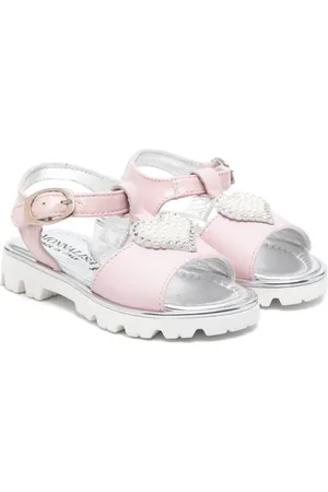 MONNALISA Heart-appliqu?? sandals