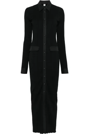 Totême Knitted shirt maxi dress