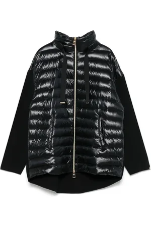 HERNO Knitted-panels puffer jacket
