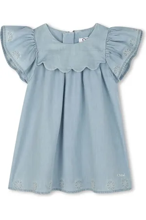 Chloé Short sleeve denim dress