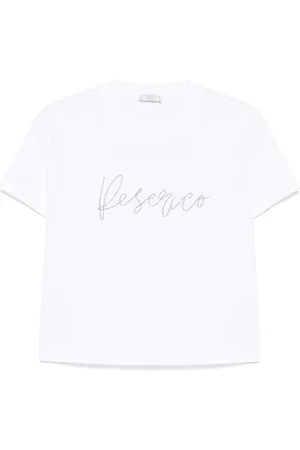 PESERICO SIGN Logo-embroidered cotton T-shirt