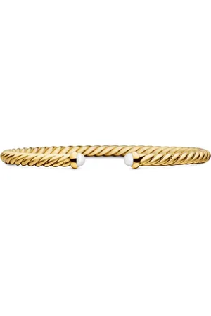 David Yurman 18kt yellow Modern Cablespira bracelet (4mm)