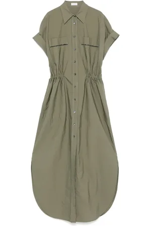 Brunello Cucinelli A-line midi dress