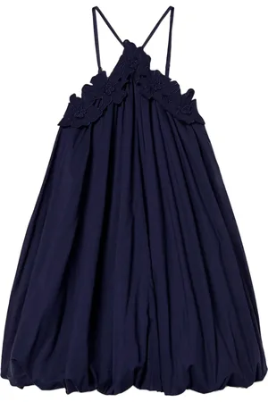 Twin-Set Floral-appliqué dress