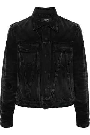 AMIRI Faded panelled denim jacket