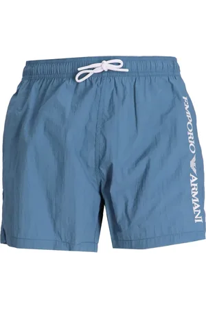 Emporio Armani Logo-embroidered swim shorts