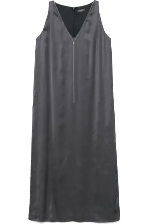 PESERICO SIGN Monili-chain detailed midi dress