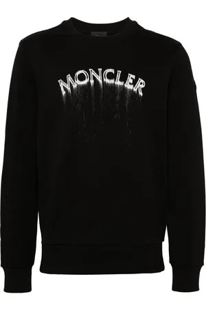 Moncler Logo-print faded-effect sweatshirt