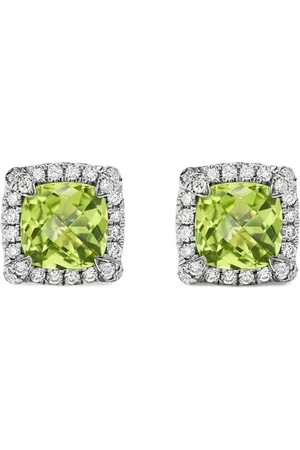 David Yurman Sterling Petite Chatelaine pavé bezel stud earrings (5mm)
