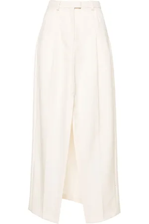 Viktor & Rolf High-waist gabardine long skirt