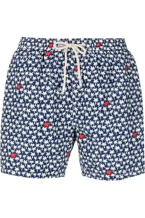 MC2 SAINT BARTH Palm-tree print swim shorts