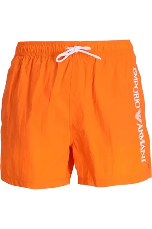 Emporio Armani Logo-embroidered swim shorts